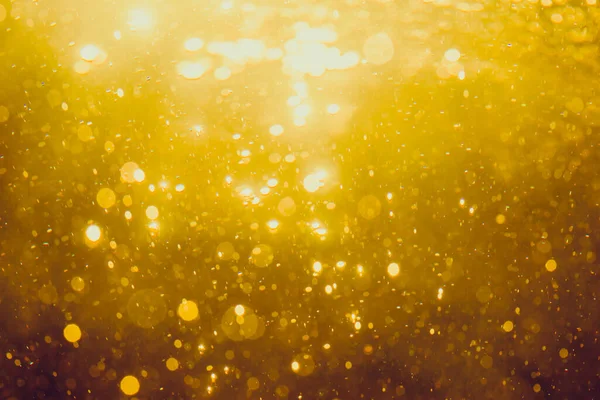 Gold Abstrakcyjny Bokeh Tło — Zdjęcie stockowe