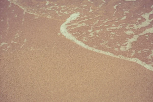 Spiaggia Sabbia Onde Dell Oceano Sfondo — Foto Stock