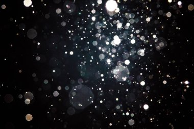 Siyah bokeh arka plan bulanıklık