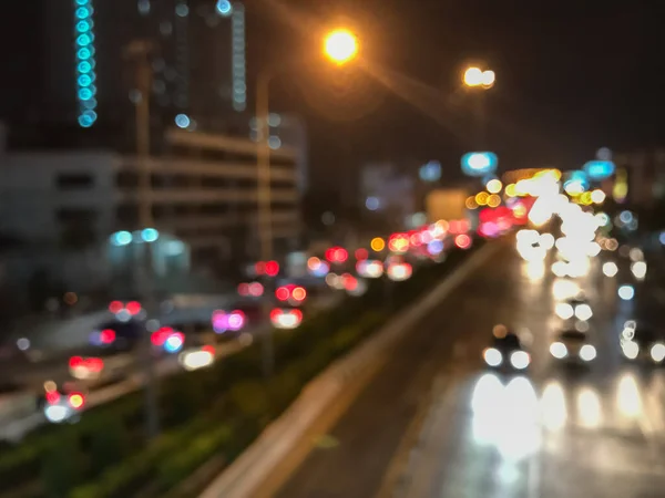 Blur Traffic City Night Background — Stock Photo, Image