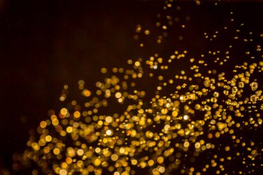 siyah arka plan üzerinde renkli bokeh