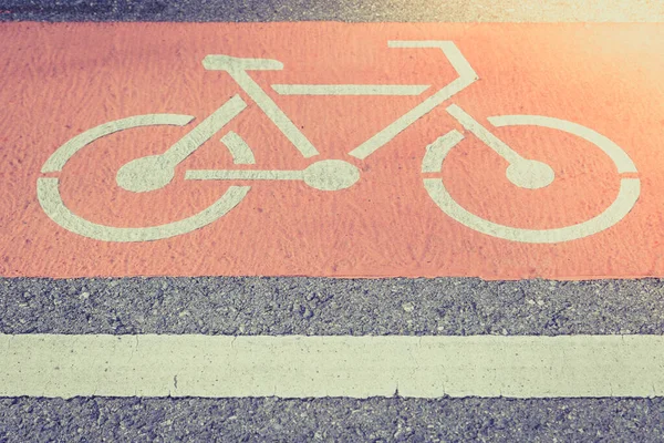 Bicycle Lane Road Background — Stock Photo, Image