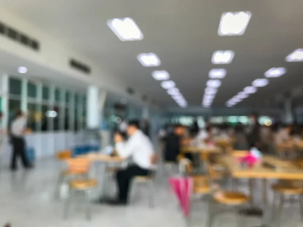 Desfoque Pessoas Cantina Fundo Praça Alimentação — Fotografia de Stock