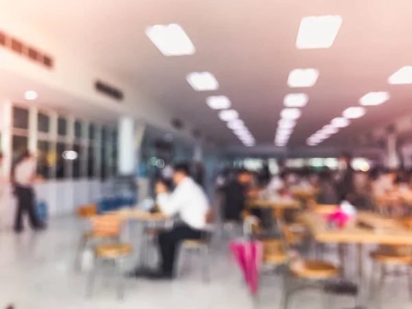 Desfoque Pessoas Cantina Fundo Praça Alimentação — Fotografia de Stock