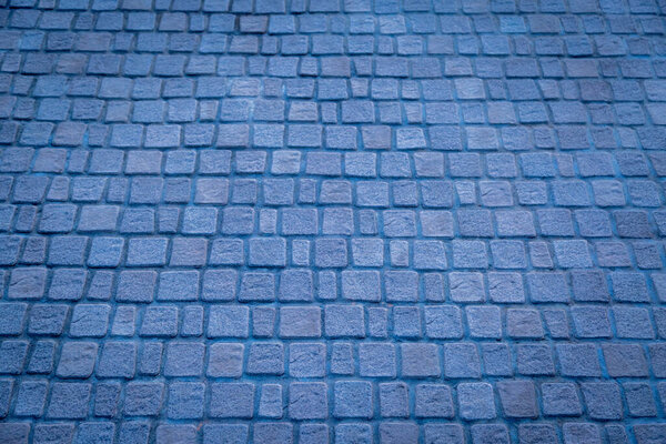 Cobblestone pavement texture background