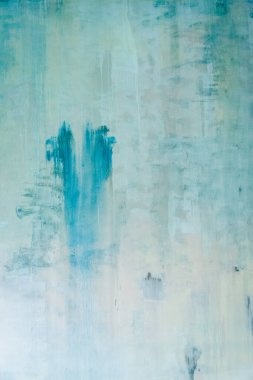 Eski çimento boya mavi duvar arka planı