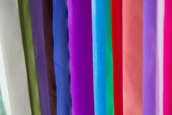 Telas Coloridas Textura Fondo — Foto de Stock