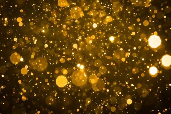 アブストラクトブラーゴールド輝きボケの背景 — ストック写真