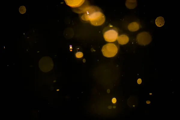 Blur Bokeh Света Чёрном Фоне — стоковое фото