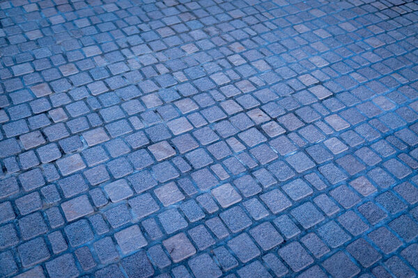 Cobblestone pavement texture background