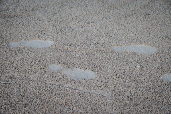 Huella Fondo Playa Arena — Foto de Stock