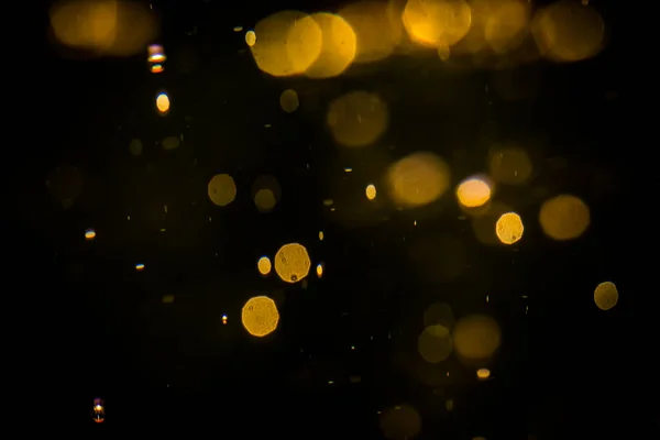 Blur Bokeh Света Чёрном Фоне — стоковое фото