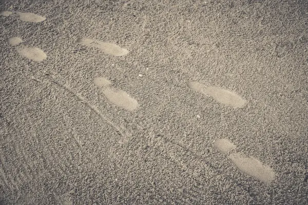 해변의 발자국 — 스톡 사진
