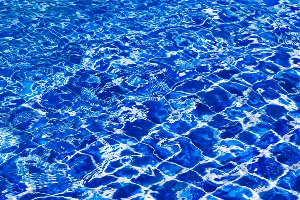 Acqua Colore Blu Piscina Sfondo Increspato — Foto Stock