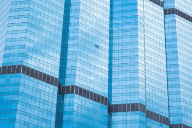 Mavi cam pencere modern ofis için bina enerji tasarrufu