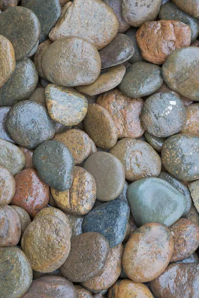 Nasse Felsen Fluss Textur Hintergrund — Stockfoto
