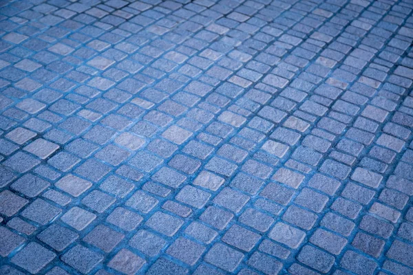 Kullerstensbelagda Trottoaren Textur Bakgrund — Stockfoto