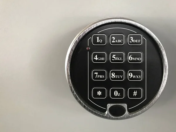 Close Safe Keypad Digital Lock Background — Stock Photo, Image