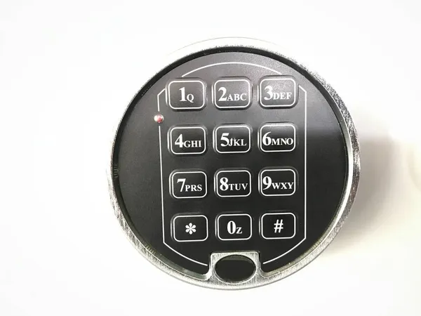 Close Safe Keypad Digital Lock Background — Stock Photo, Image