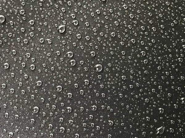 Goutte Eau Sur Fond Noir — Photo