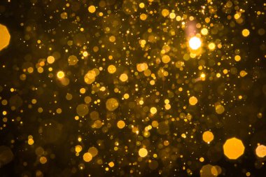 Soyut bulanık altın parıltılı bokeh arkaplan