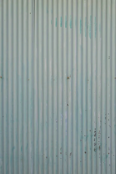 Старая Зеленая Металлическая Стена Забора Цинка Заднего Плана — стоковое фото
