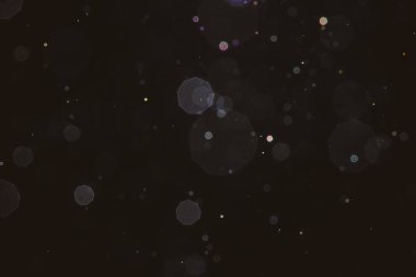 Arkaplan için soyut siyah bulanık bokeh çemberleri