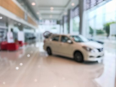 Görüntü araç showroom kullanım için arka plan bulanıklık