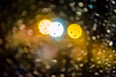 Su damlası arkaplan ile ışık Bokeh