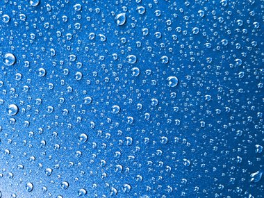 Mavi arkaplanda su damlası