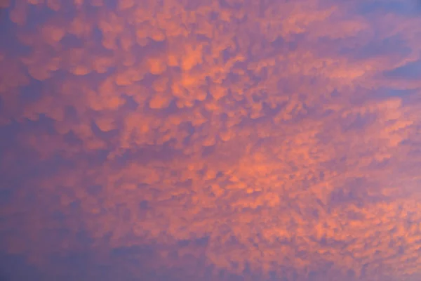 Orange Clouds Sunset Background — Stock Photo, Image