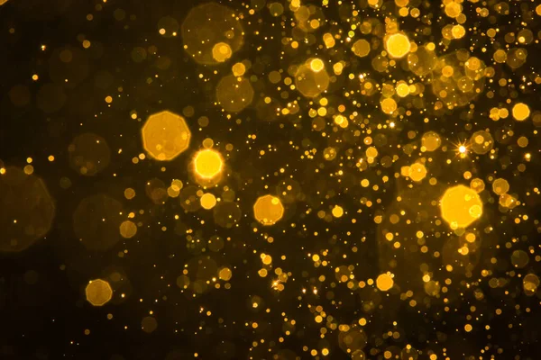 Abstrakte Unschärfe Gold Funkeln Bokeh Hintergrund — Stockfoto