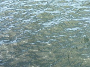 Su yüzeyi arka planında yansıma