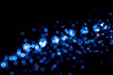 siyah arka plan üzerinde renkli bokeh