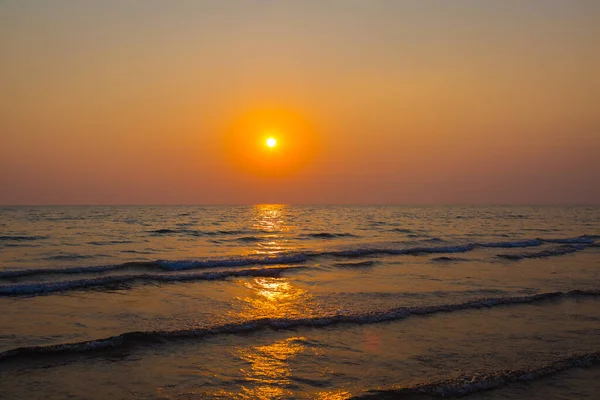 Cielo Spiaggia Prima Del Tramonto Sfondo — Foto Stock