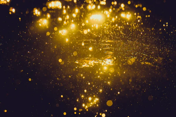 Золотий Абстрактний Фон Боке — стокове фото