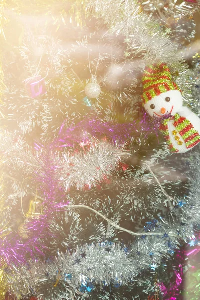 Decoration Christmas Tree Background — Stock Photo, Image