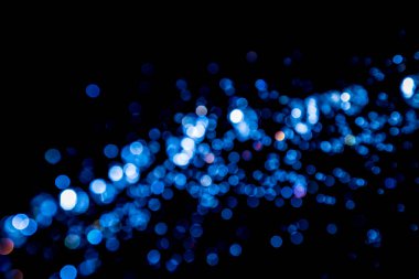 siyah arka plan üzerinde renkli bokeh