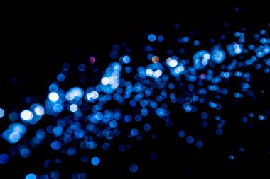 siyah arka plan üzerinde renkli bokeh