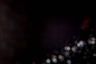 siyah arka plan üzerinde renkli bokeh