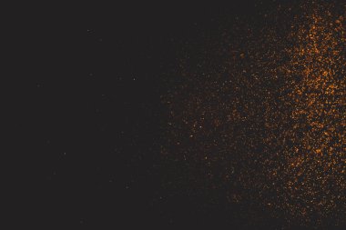 Siyah arkaplanda altın bokeh