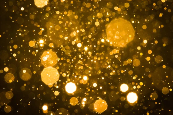 Abstrakt Suddig Guld Glitter Bokeh Bakgrund — Stockfoto