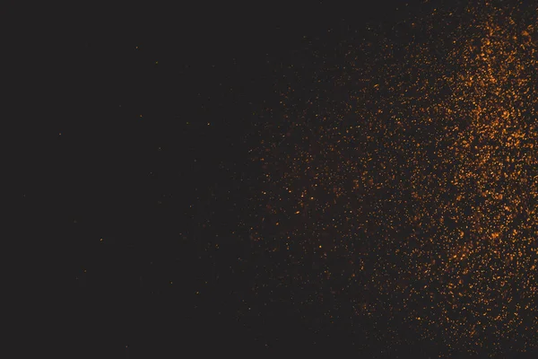 Siyah arkaplanda altın bokeh