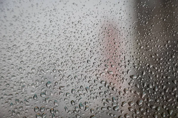 Water Droplet Window Glass Blackground — 图库照片