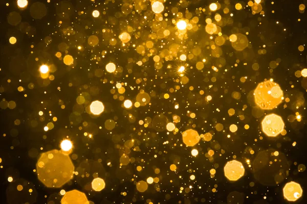 Abstract Blur Gold Sparkle Bokeh Background — Stock Photo, Image