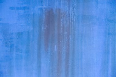 Eski çimento boya mavi duvar arka planı