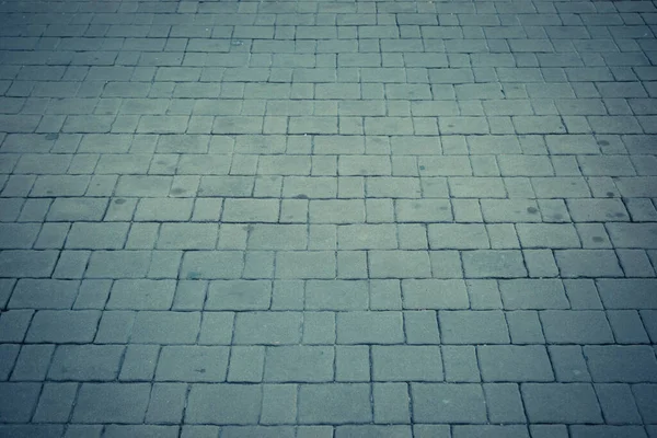 Straßen Gepflasterte Gehwege Steinblöcke — Stockfoto
