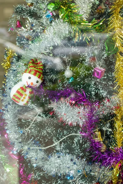 Decoração Fundo Árvore Natal — Fotografia de Stock