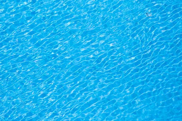 Modrá Barva Vlny Odraz Bazénu — Stock fotografie