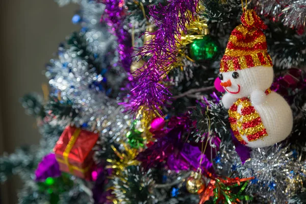 Decoration Christmas Tree Background — Stock Photo, Image